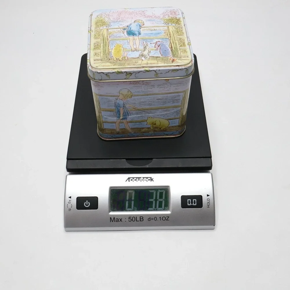 VTG Winnie The‎ Pooh Classic Pooh Tin Box Container Nursery Decor Collectible
